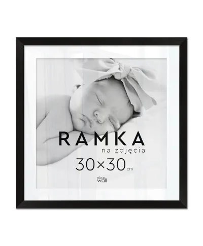 Ramka na zdjęcia 30x30 cm Czarna