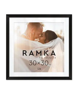Ramka na zdjęcia 30x30 cm Czarna