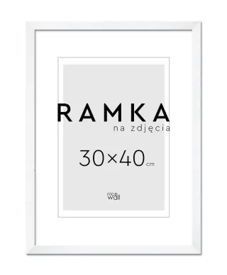 Ramka na zdjęcia 30x40 cm Biała