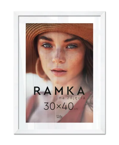 Ramka na zdjęcia 30x40 cm Biała