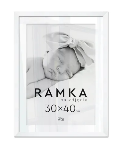 Ramka na zdjęcia 30x40 cm Biała