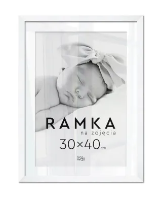Ramka na zdjęcia 30x40 cm Biała