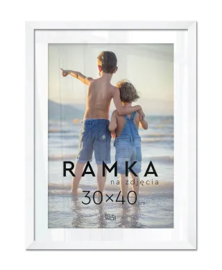 Ramka na zdjęcia 30x40 cm Biała