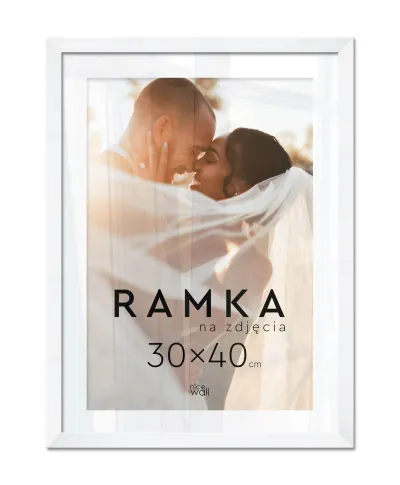 Ramka na zdjęcia 30x40 cm Biała