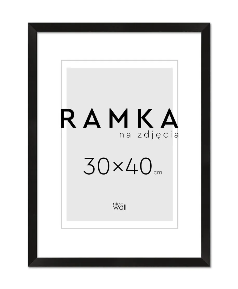 Ramka na zdjęcia 30x40 cm Czarna