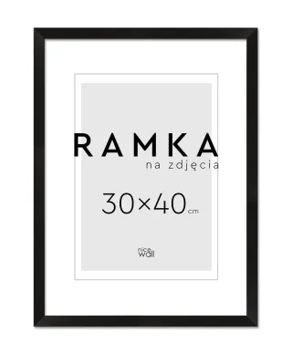 Ramka na zdjęcia 30x40 cm Czarna