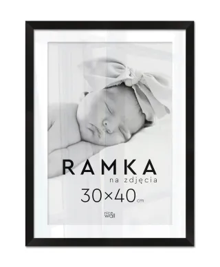 Ramka na zdjęcia 30x40 cm Czarna