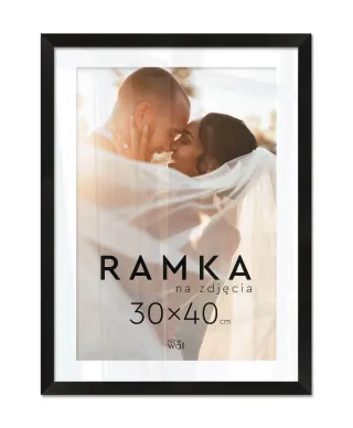 Ramka na zdjęcia 30x40 cm Czarna
