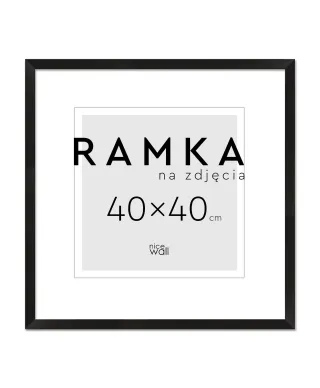 Ramka na zdjęcia 40x40 cm Czarna