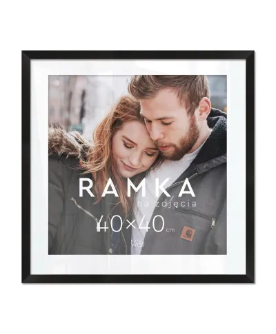 Ramka na zdjęcia 40x40 cm Czarna