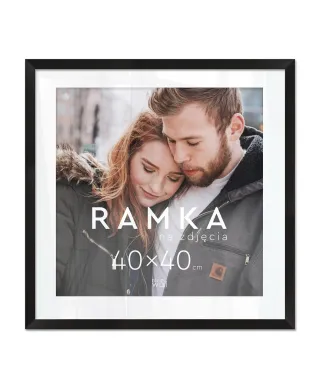 Ramka na zdjęcia 40x40 cm Czarna