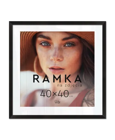 Ramka na zdjęcia 40x40 cm Czarna
