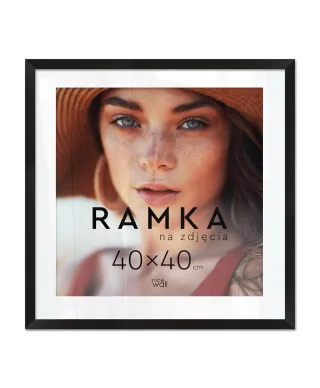 Ramka na zdjęcia 40x40 cm Czarna