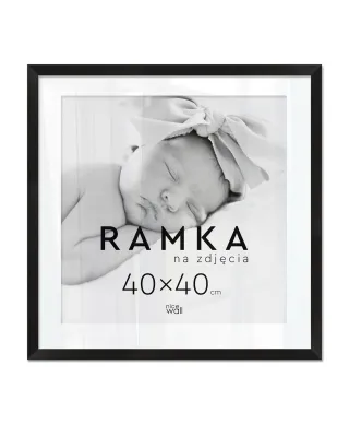 Ramka na zdjęcia 40x40 cm Czarna