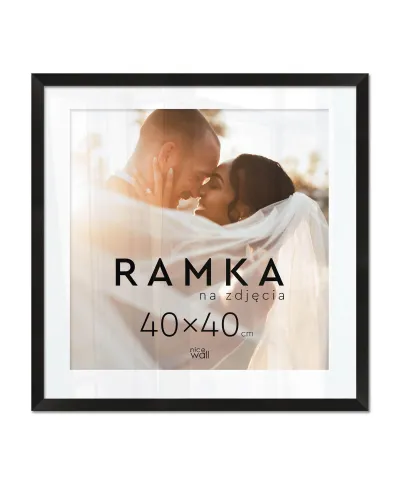 Ramka na zdjęcia 40x40 cm Czarna