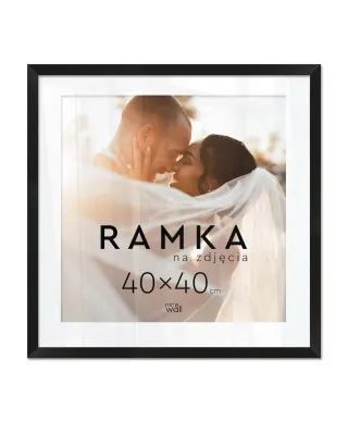 Ramka na zdjęcia 40x40 cm Czarna