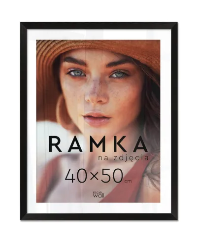 Ramka na zdjęcia 40x50 cm Czarna