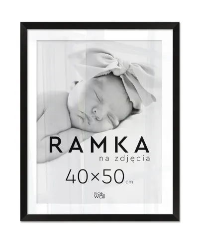 Ramka na zdjęcia 40x50 cm Czarna
