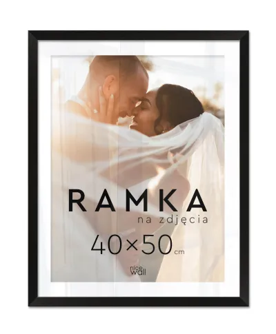 Ramka na zdjęcia 40x50 cm Czarna