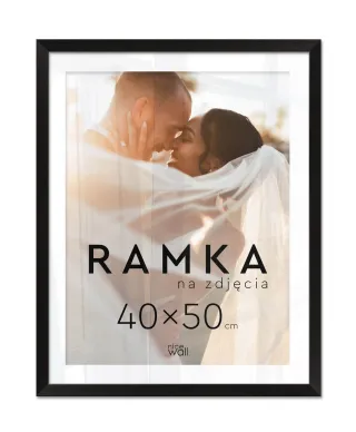 Ramka na zdjęcia 40x50 cm Czarna