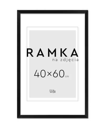 Ramka na zdjęcia 40x60 cm Czarna