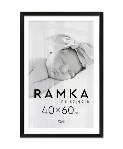 Ramka na zdjęcia 40x60 cm Czarna