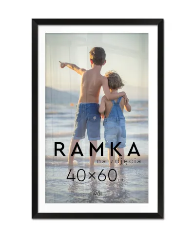 Ramka na zdjęcia 40x60 cm Czarna
