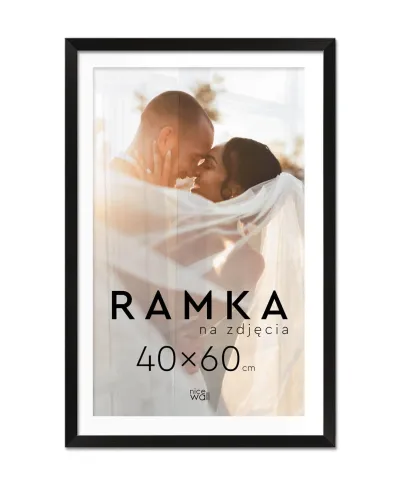 Ramka na zdjęcia 40x60 cm Czarna
