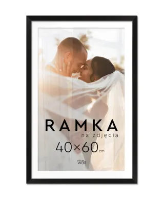 Ramka na zdjęcia 40x60 cm Czarna
