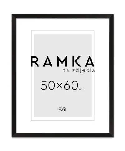 Ramka na zdjęcia 50x60 cm Czarna