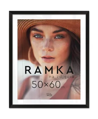 Ramka na zdjęcia 50x60 cm Czarna