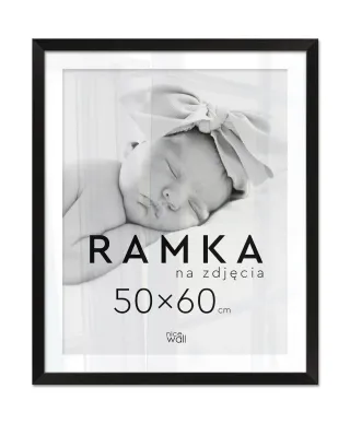 Ramka na zdjęcia 50x60 cm Czarna