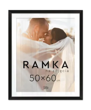 Ramka na zdjęcia 50x60 cm Czarna