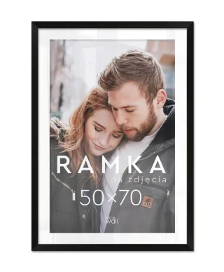 Ramka na zdjęcia B2 50x70 cm Czarna