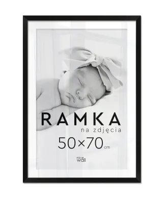 Ramka na zdjęcia B2 50x70 cm Czarna