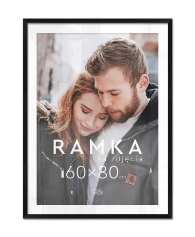 Ramka na zdjęcia 60x80 cm Czarna