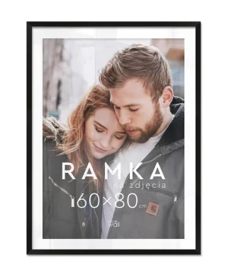 Ramka na zdjęcia 60x80 cm Czarna