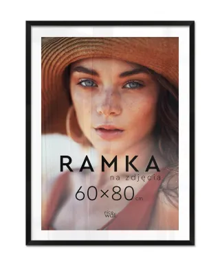 Ramka na zdjęcia 60x80 cm Czarna
