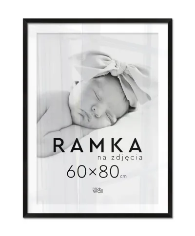 Ramka na zdjęcia 60x80 cm Czarna