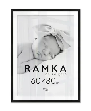 Ramka na zdjęcia 60x80 cm Czarna