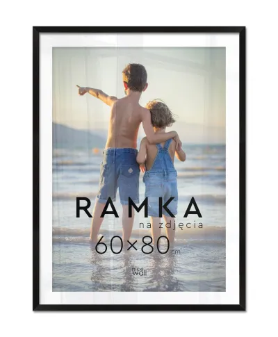 Ramka na zdjęcia 60x80 cm Czarna