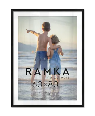 Ramka na zdjęcia 60x80 cm Czarna
