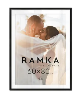 Ramka na zdjęcia 60x80 cm Czarna