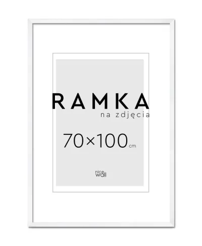 Ramka na zdjęcia B1 70x100 cm Biała