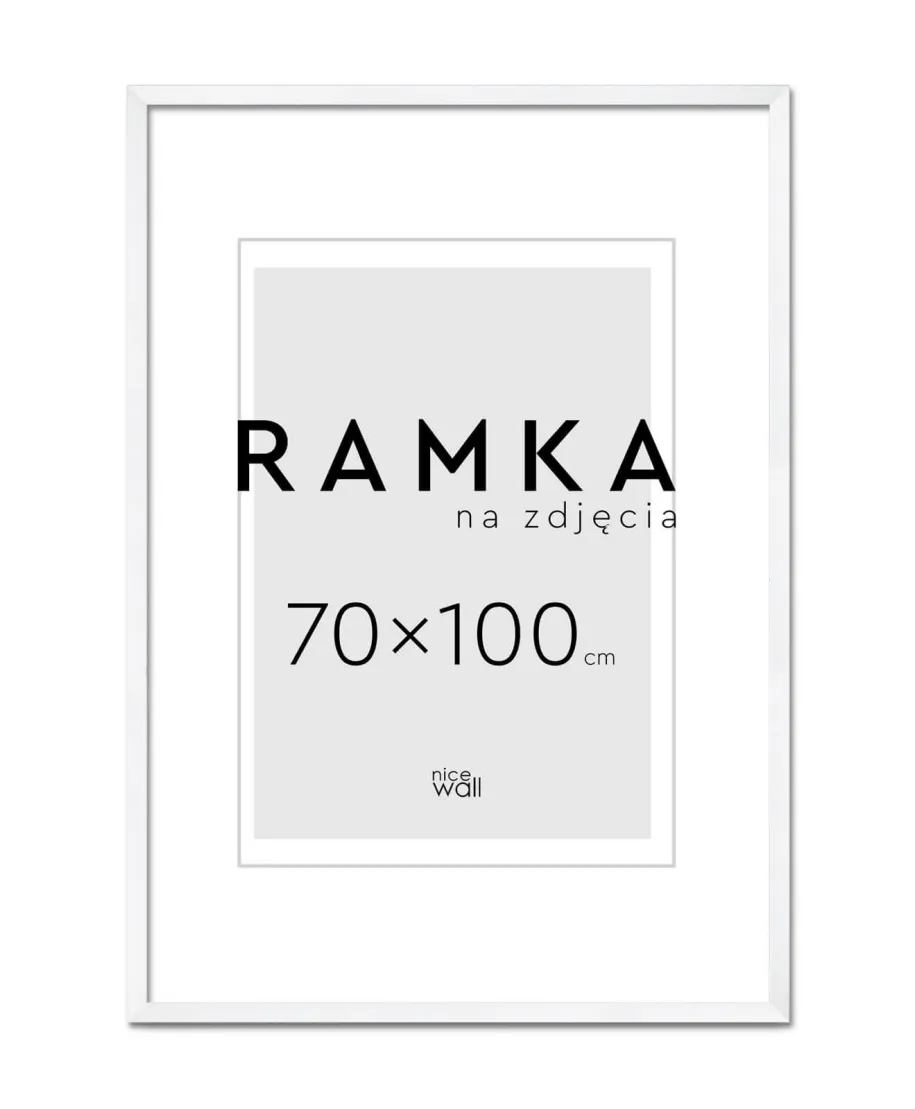 Ramka na zdjęcia B1 70x100 cm Biała