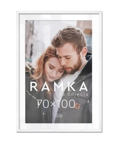Ramka na zdjęcia B1 70x100 cm Biała