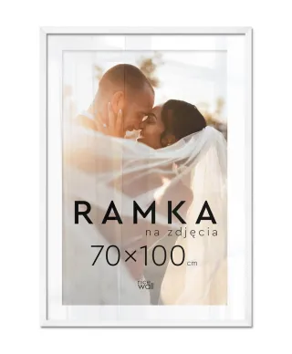 Ramka na zdjęcia B1 70x100 cm Biała