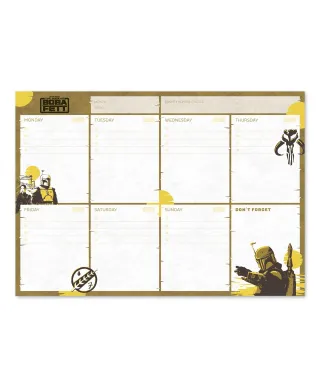 The Book Of Boba Fett - planer tygodniowy A4