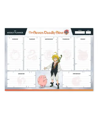 The Seven Deadly Sins - planer tygodniowy A4