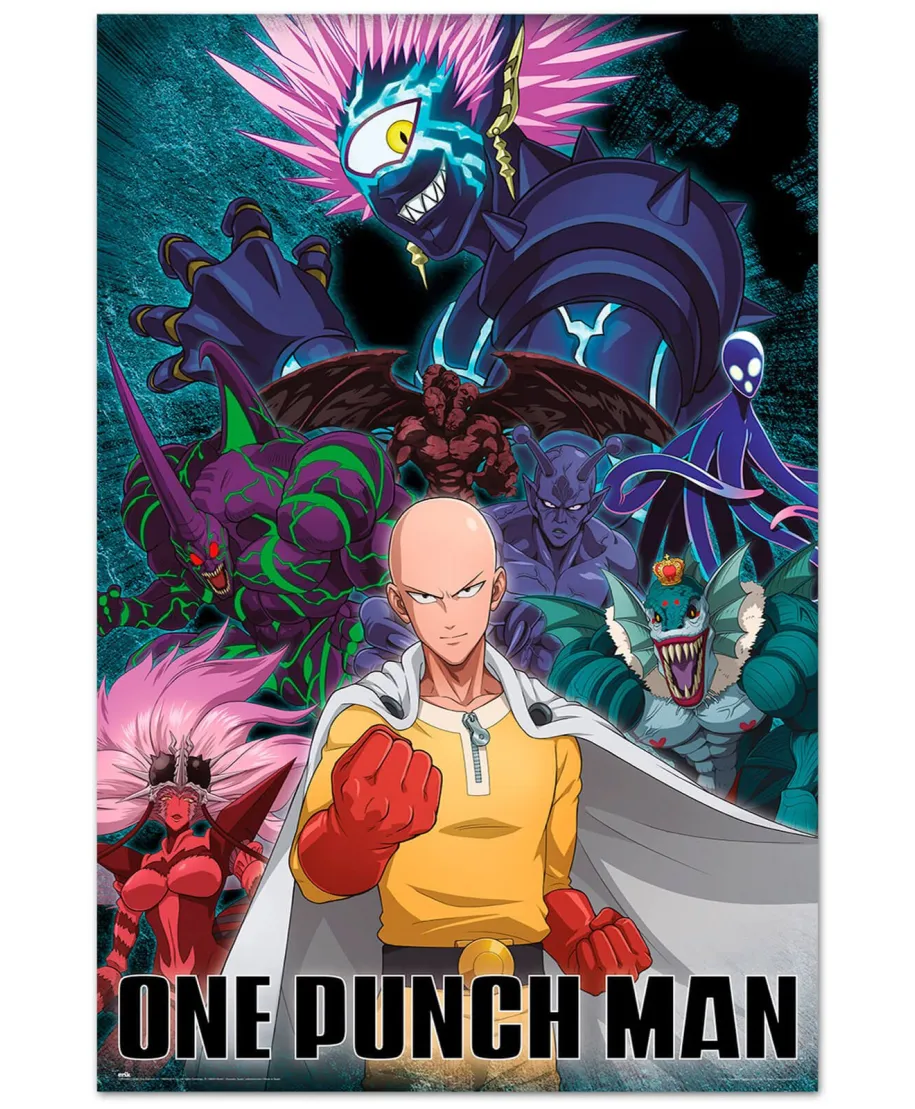 One Punch Man Saitama vs Villain - plakat